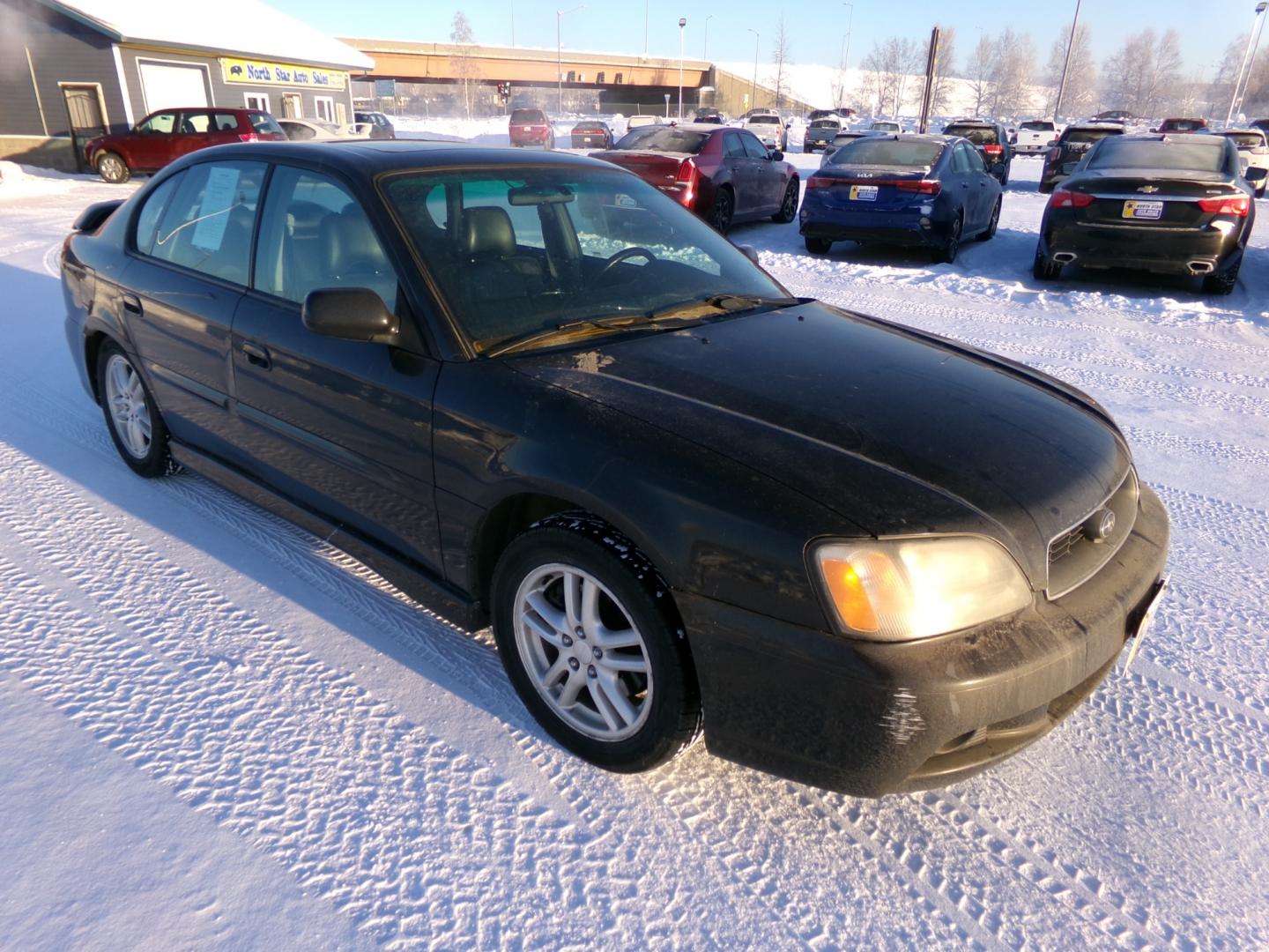 2003 Black Subaru Legacy 2.5 GT (4S3BE646335) with an 2.5L H4 DOHC 16V engine, 4-Speed Automatic Overdrive transmission, located at 2630 Philips Field Rd., Fairbanks, AK, 99709, (907) 458-0593, 64.848068, -147.780609 - Photo#0